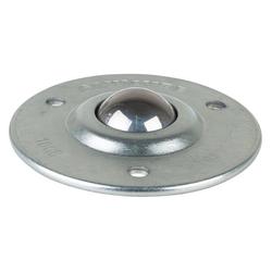Kugelrollen, Kugel Ø 25mm, Stahl, zum Anschrauben, Tragkr. 55kg Nr. E37.025