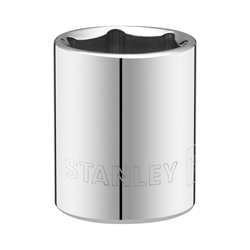 Stanley 3/8 Zoll 6-Kant Stecknuss 18mm mit MaxiDrive-Profil Nr. STMT86313-0