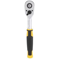 Stanley 3/8 Zoll Umschaltknarre, 72 Zähne, Griff aus Bi-Material für Kontrolle und Komfort Nr. STMT82664-0
