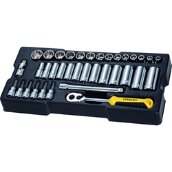 Stanley Modul 3/8 Zoll Steckschlüssel und Zubehör Set, 36-tlg. Nr. STMT1-74174