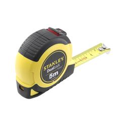 Stanley Bandmaß Tylon Dual Lock 5m mit zweiteiliger Bandbremse für präzise Innenmessungen und bruchsicherem Zwei-Komponenten-Gehäuse Nr. STHT36803-0