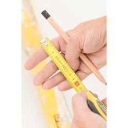Stanley Bandmaß Tylon Dual Lock 5m mit zweiteiliger Bandbremse für präzise Innenmessungen und bruchsicherem Zwei-Komponenten-Gehäuse Nr. STHT36803-0