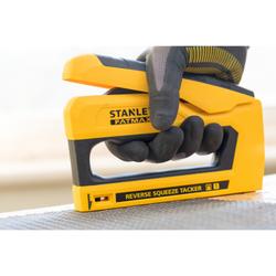 Stanley FatMax Reverse Sqüeze Tacker für weniger Kraftaufwand, inklusive komfortablem Griff Nr. FMHT0-80551