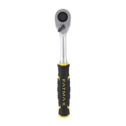 Stanley FatMax 1/2 Zoll High Perfomance Umschaltknarre, 120 Zähne, mit Bi-Material Griff für Kontrolle und Komfort Nr. FMMT82678-0