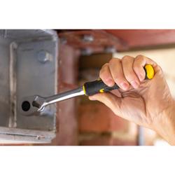 Stanley FatMax 1/2 Zoll High Perfomance Umschaltknarre, 120 Zähne, mit Bi-Material Griff für Kontrolle und Komfort Nr. FMMT82678-0