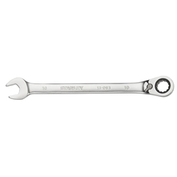 Stanley FatMax Ringmaulschlüssel mit Ratsche 10mm, 72 Zähne, 12-Kant, 15° gekröpft Nr. FMMT13083-0