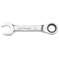 Stanley FatMax Ringmaulschlüssel mit Ratsche 12mm, kurze Ausführung, 72 Zähne, 12-Kant, 15° gekröpft Nr. FMMT13109-0