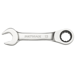 Stanley FatMax Ringmaulschlüssel mit Ratsche 13mm, kurze Ausführung, 72 Zähne, 12-Kant, 15° gekröpft Nr. FMMT13111-0