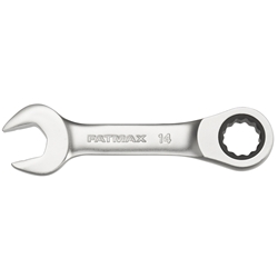 Stanley FatMax Ringmaulschlüssel mit Ratsche 14mm, kurze Ausführung, 72 Zähne, 12-Kant, 15° gekröpft Nr. FMMT13112-0