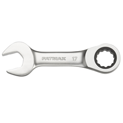 Stanley FatMax Ringmaulschlüssel mit Ratsche 17mm, kurze Ausführung, 72 Zähne, 12-Kant, 15° gekröpft Nr. FMMT13113-0