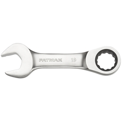 Stanley FatMax Ringmaulschlüssel mit Ratsche 19mm, kurze Ausführung, 72 Zähne, 12-Kant, 15° gekröpft Nr. FMMT13115-0