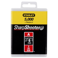 Stanley Klammern Typ A 6mm 1000 St. für Elektro- u. Handtacker Typ A stabile Verp. Nr. 1-TRA204T