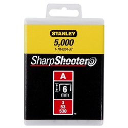 Stanley Klammern Typ A 6mm 5000 St. für Elektro- u. Handtacker Typ A stabile Verp. Nr. 1-TRA204-5T