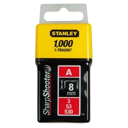 Stanley Klammern Typ A 8mm 1000 St. für Elektro- u. Handtacker Typ A stabile Verp. Nr. 1-TRA205T