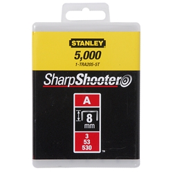 Stanley Klammern Typ A 8mm 5000 St. für Elektro- u. Handtacker Typ A stabile Verp. Nr. 1-TRA205-5T