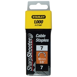Stanley Klammern CT100 Kabelklammern CT100 10mm 1000 St. gebogene Klammern Nr. 1-CT106T