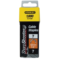 Stanley Klammern CT100 Kabelklammern CT100 12mm 1000 St. gebogene Klammern Nr. 1-CT108T