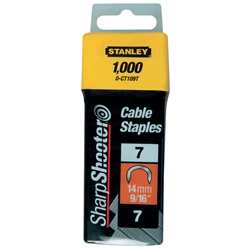 Stanley Klammern CT100 Kabelklammern CT100 14mm 1000 St. gebogene Klammern Nr. 1-CT109T