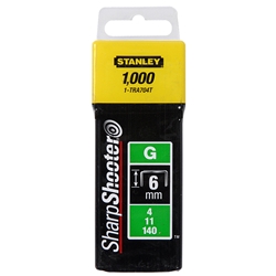 Stanley Klammern Typ G 12mm 1000 St. für Elektro- u. Handtacker Typ G stabile Verp. Nr. 1-TRA708T