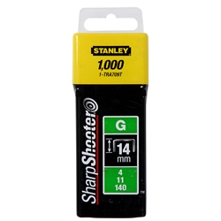 Stanley Klammern Typ G 14mm 1000 St. für Elektro- u. Handtacker Typ G stabile Verp. Nr. 1-TRA709T