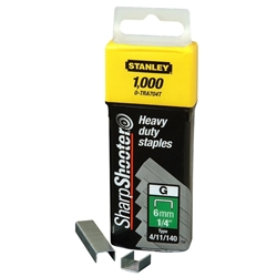 Stanley Klammern Typ G 6mm 5000 St. für Elektro- u. Handtacker Typ G stabile Verp. Nr. 1-TRA704-5T
