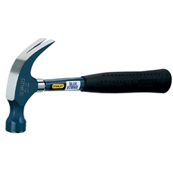 Stanley Hammer Blue Strike Klauenhammer 450g L. 325mm geschliffene Klaue Stahlstiel Nr. 1-51-488