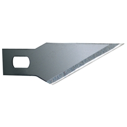 Stanley Ersatzklingen für Hobbymesser 0-10-401, gehärteter Stahl, spitzwinkelige Klinge, Länge 45mm, 5 Stück Nr. 0-11-411