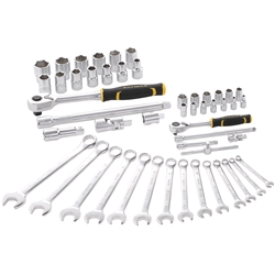 Stanley FatMax 1/2 Zoll + 1/4 Zoll Kombinationsschlüssel-Set im Koffer, 49-teilig Nr. FMMT82827-1