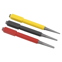 Stanley Nageltreiber Set DynaGrip Set 0,8-1,6-2,4mm gehärteter Stahl angeschrägte Nr. 0-58-930