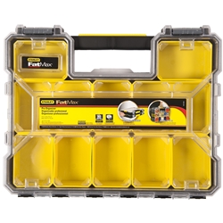 Stanley Organizer FatMax 10 flache Fächer 44,6x7,4x35,7cm herausnehmbare Boxen robust Nr. 1-97-519