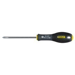 Stanley Schraubendreher FatMax Phillips PH1 Klingenlänge 100mm mit Aufhängeauge Nr. 0-65-207