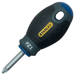 Stanley Schraubendreher FatMax Pozidriv PZD1 Klingenlänge 30mm mit Aufhängeauge Nr. 0-65-408
