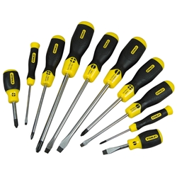 Stanley Schraubendreher-Set CushionGrip 10-teilig Schlitz Phillips Magnetische Nr. 2-65-005