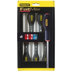 Stanley Schraubendreher-Set FatMax 5-teilig Schlitz Parallel Pozidriv Qualitätsstahl Nr. 0-65-436
