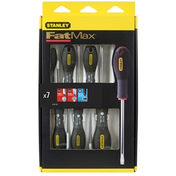 Stanley Schraubendreher-Set FatMax 7-teilig Schlitz Phillips Pozidriv Qualitätsstahl Nr. 0-65-425