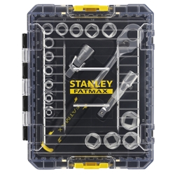 Stanley FatMax 3/8 Zoll STAK Steckschlüssel-Set 18-teilig im mittelgroßen STAK Koffer Nr. FMMT98102-0