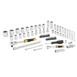 Stanley 1/2 Zoll + 1/4 Zoll Steckschlüssel-Set, 72-teilig Nr. STMT82831-1