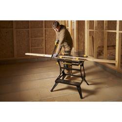 Stanley Workmate Deluxe mit Bambus-Arbeitsplatte und Stahlrahmen-Konstruktion, duale Arbeitshöhe, belastbar bis 250kg Nr. STST83800-1