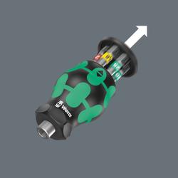 Wera Bits-Handhalter mit 6 Bits Kraftform Kompakt Stubby Magazin 1 Nr. 05008873001