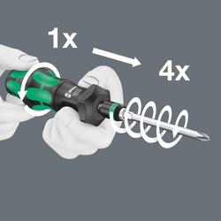 Wera Bits-Handhalter Rapidaptor Schnellwechselfutter 826 T Kraftform Turbo Nr. 05057480001