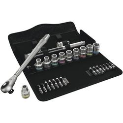 Wera Durchsteckvierkant 1/2 Zoll-Antrieb, metrisch 8100 SC 7 Zyklop Metall-Knarrensatz Nr. 05004077001