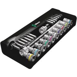 Wera Durchsteckvierkant 1/2 Zoll-Antrieb, metrisch 8100 SC 7 Zyklop Metall-Knarrensatz Nr. 05004077001