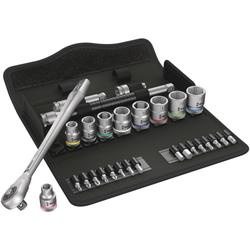 Wera Durchsteckvierkant 3/8 Zoll-Antrieb, metrisch 8100 SB 7 Zyklop Metall-Knarrensatz Nr. 05004047001