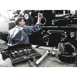 Wera Durchsteckvierkant 3/8 Zoll-Antrieb, metrisch 8100 SB 7 Zyklop Metall-Knarrensatz Nr. 05004047001