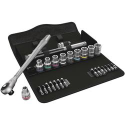 Wera Durchsteckvierkant, 1/2 Zoll-Antrieb, zöllig 8100 SC 10 Zyklop Metall-Knarrensatz Nr. 05004080001