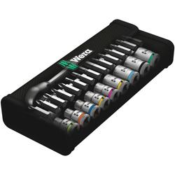 Wera Durchsteckvierkant, 1/4 Zoll-Antrieb, metrisch 8100 SA 7 Zyklop Metall-Knarrensatz Nr. 05004017001