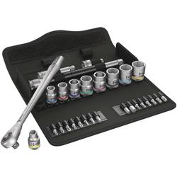 Wera Durchsteckvierkant, 3/8 Zoll-Antrieb, zöllig 8100 SB 10 Zyklop Metall-Knarrensatz Nr. 05004050001