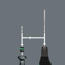 Wera Falttasche mit 89mm langen Bits Kraftform Kompakt 60 Torque 1,2-3,0 Nm Nr. 05059293001