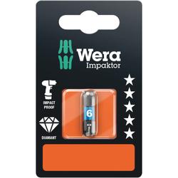 Wera Innensechskant Bit, Impaktor 840/1 IMP DC Hex-Plus 6,0x25mm SB Nr. 05073906001