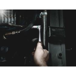 Wera mit Durchsteckvierkant mit 1/4 Zoll-Antrieb 8003 A Zyklop Metall-Knarre Nr. 05004003001